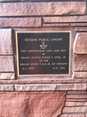 Masonic lodge plaque