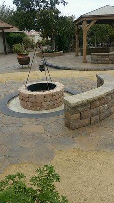 Fire Pit and seat wall