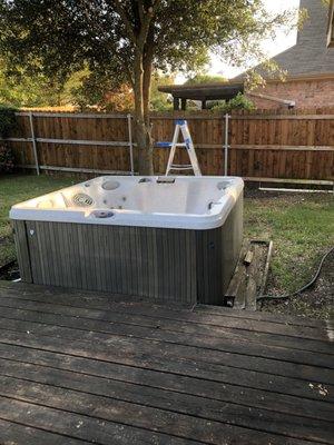 Old hot tub