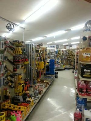 Plumbing supplies and other home hardware...