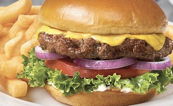 The most delicious & juicy cheeseburger you'll ever eat (made fresh and any way you like it!)