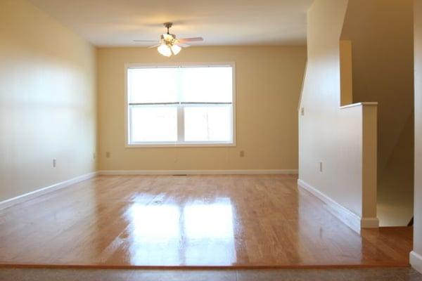 an executive townhouse living room at The Hills at River View