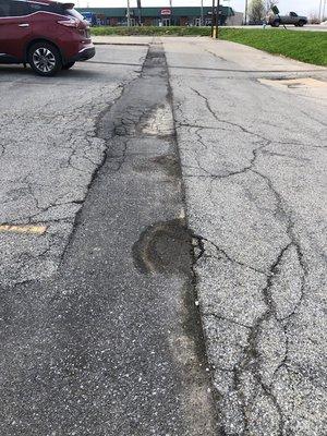 Tablerock Construction Improper Paving repair