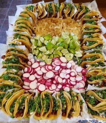 Rosca de tacos para eventos