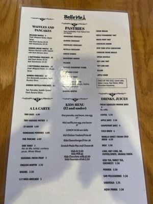 Breakfast menu part 2