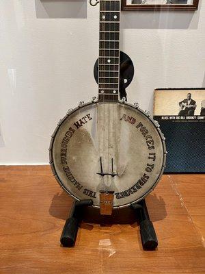 How can you not geek out on this place? Pete Seeger's banjo.