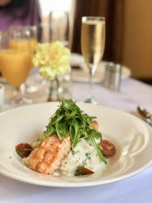 Salmon with risotto