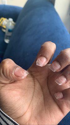 This is what my left hand nails look like