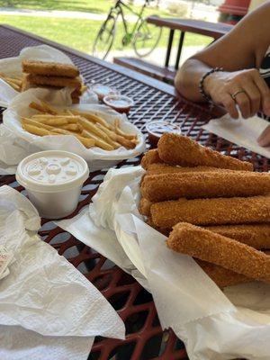 Imitation Crab deep fried and awful fries!!!