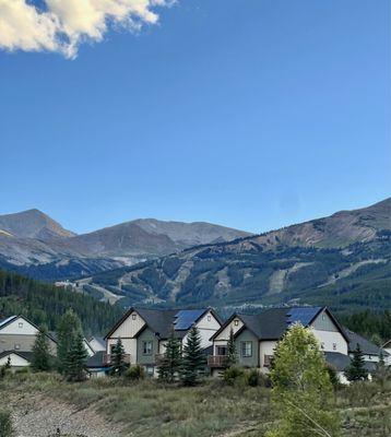 Driving into Breckenridge.