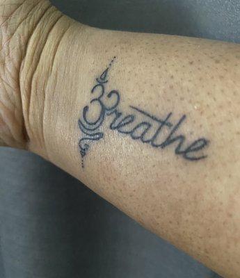 Breathe Tattoo by Tash