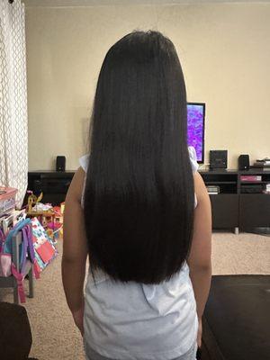 Final result of my daughter's trim.