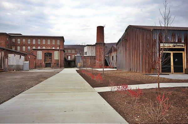 The distillery is inside the historic Greylock WORKS mill