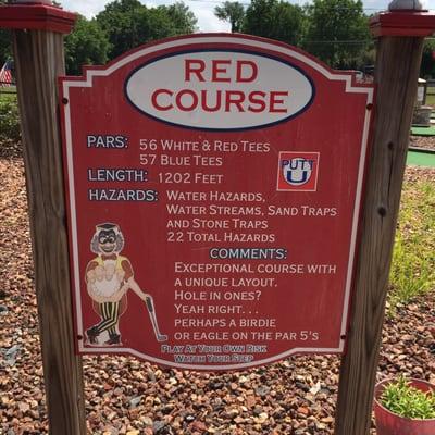 Red Course details