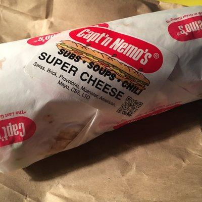 11/16/20 Half a Super Cheese Sub