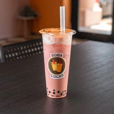 Strawberry boba