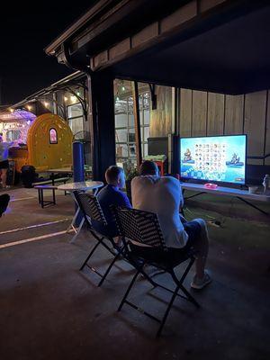 Mario kart set up for anyone to play