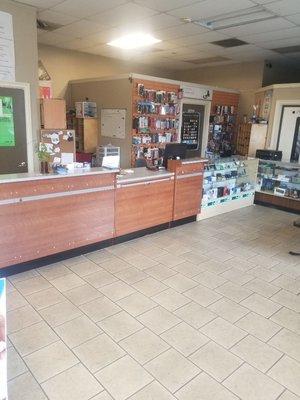 Front counter and reception desk