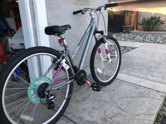 The bike I bought at dicks spotting goods because your employees did not want to help me purchase one at your location.