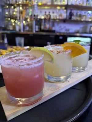 Infused margarita flight