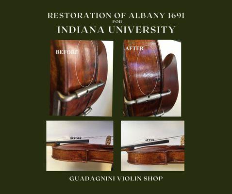 Restoration work for Indiana University - Jacob School of Music