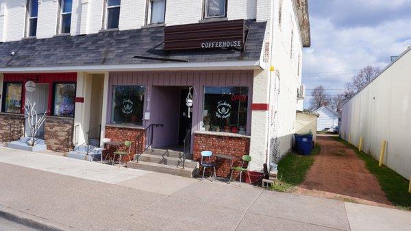 A quaint little storefront next to a major Wassau microbrewery.