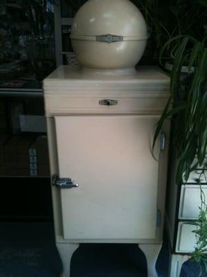 Come visit the "Globe Top" Monitor Top refrigerator from the early 1930's.