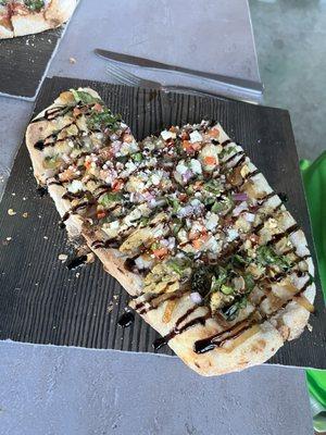 Chicken bruschetta flatbread- amazing!