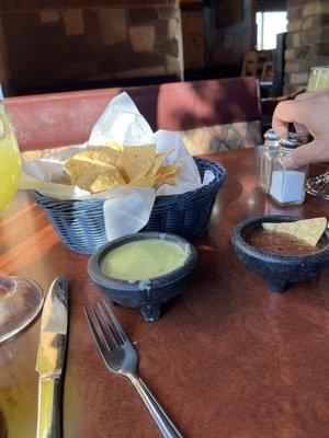 Free chips and salsa.