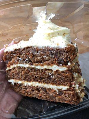 Carrot cake. Over-spiced and filled with raisins. No thank you