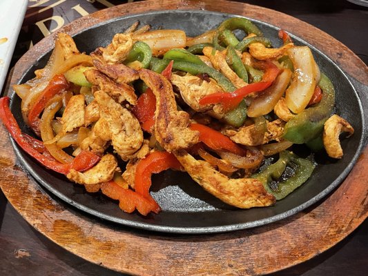 Chicken fajita for one