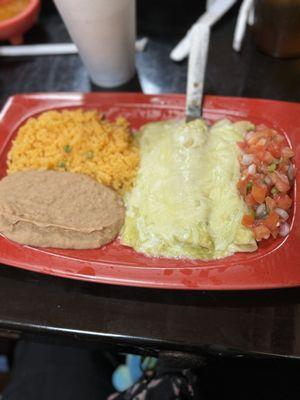 Cheese enchiladas