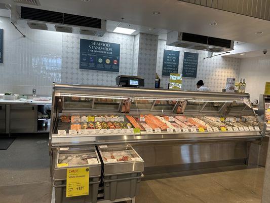 Fresh Seafood Glass Display!