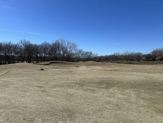 Nothing smooth about this fairway either