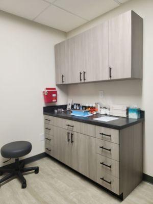 New patient care room.