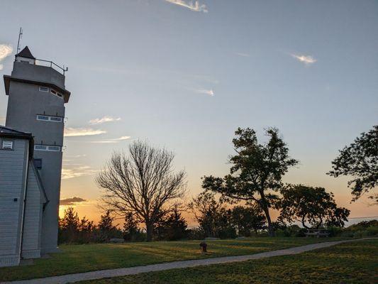 Visitor's center at sunset