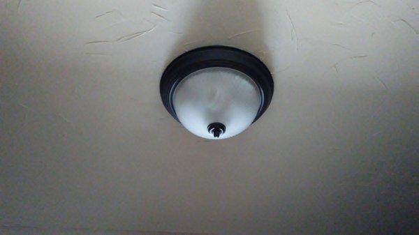 ceiling light installed 10/28/2016