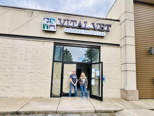 Partners! LVT Holly and Dr. Sarah Kimbrel pre-opening 9-7/24