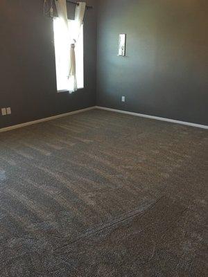 New carpet in master bedroom