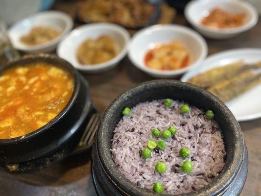 Mixed tofu soup