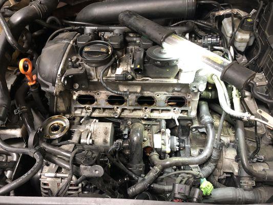 Replacing a leaking water pump on a 2009 VW GTI 2.0T