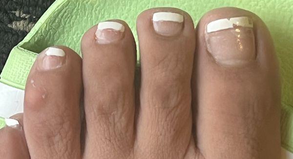 Pedicure does not last more than two days