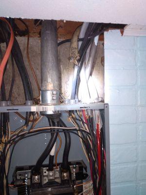 Cutting wire out for furnace and replacing it