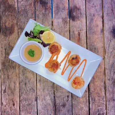 Our simple yet brightly flavored Crab Cake Appetizer.