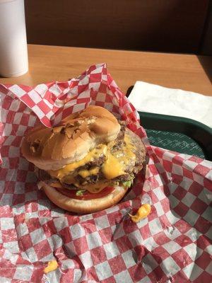 Triple cheese burger. So yummy