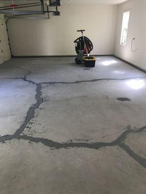 Epoxy floor prep.