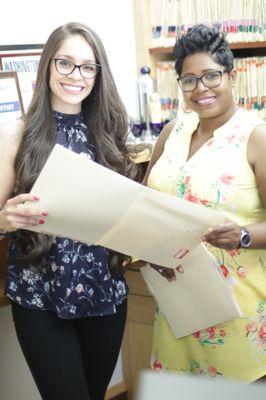 Jess and Sonia, our front desk dream team.