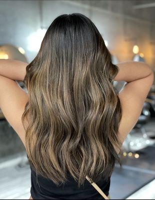 Balayage and cut by jennie