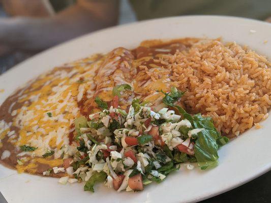 Chicken enchiladas