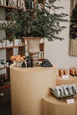 Retail area inside the salon